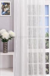 FüggönyFutár Webáruház Kansas - Szőtt, nyírt, tört fehér, vajsárga rombusz mintás sablet függöny , ólomzsinóros, 210cm , egyedi méretre, készre varrjuk