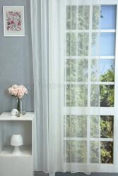 FüggönyFutár Webáruház Ecrü színű lángálló sablé függöny, egyedi méretre, készre varrjuk