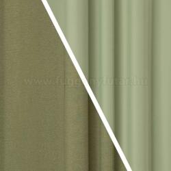 FüggönyFutár Webáruház Rusztik - Zöld színű dimout sötétítő függöny, egyedi méretre, készre varrjuk