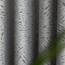 FüggönyFutár Webáruház Gilbert - Szürke színű domború mintás dekor függöny, egyedi méretre, készre varrjuk