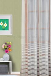 FüggönyFutár Webáruház Alexandria - Törtfehér színű csíkos jacquard függöny, egyedi méretre, készre varrjuk