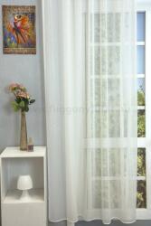 FüggönyFutár Webáruház Odette - Ecrü színű szórt mintás sablé függöny, egyedi méretre, készre varrjuk