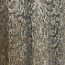 FüggönyFutár Webáruház Levant - Barna-szürke barokkmintás zsenília dekorfüggöny, egyedi méretre, készre varrjuk