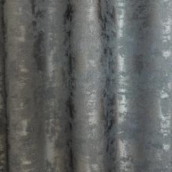 FüggönyFutár Webáruház Quartz - Antracit színű szórt mintás szatén fényű jaquard dekorfüggöny, egyedi méretre, készre varrjuk