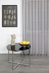 FüggönyFutár Webáruház Sötét szürke egyszínű voile függöny, egyedi méretre, készre varrjuk - fuggonyfutar - 2 300 Ft