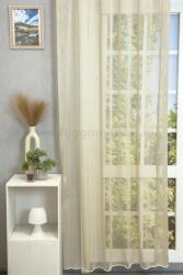 FüggönyFutár Webáruház Solemio - Bézs színű vasalás könnyített fényes jacquard függöny, egyedi méretre, készre varrjuk