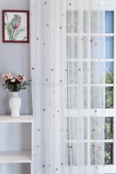 FüggönyFutár Webáruház Star-pink - Csillagmintás gyermek sablé függöny, ólomzsinóros, egyedi méretre, készre varrjuk