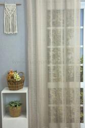 FüggönyFutár Webáruház Espoo - Tejeskávé színű rusztikus vastagszálú struktúr függöny, egyedi méretre, készre varrjuk