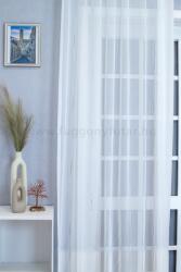 FüggönyFutár Webáruház Anita-Fehér színű, bronz szórtmintás voile függöny, egyedi méretre, készre varrjuk