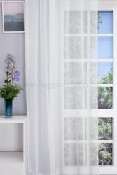 FüggönyFutár Webáruház Alice - Fehér, selymes, vastag fonalú, könnyen kezelhető dreher sable függöny, ólomzsinóros, egyedi méretre, készre varrjuk