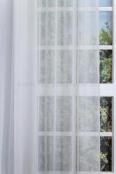 FüggönyFutár Webáruház Fehér voile függöny szálbeszövésekkel, ólomzsinóros, egyedi méretre, készre varrjuk - fuggonyfutar - 3 400 Ft