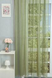 FüggönyFutár Webáruház Szürkészöld színű lángálló sablé függöny, egyedi méretre, készre varrjuk