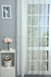 FüggönyFutár Webáruház Fehér színű bordűrős jacquard függöny, egyedi méretre, készre varrjuk