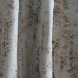 FüggönyFutár Webáruház Leon - Szürke-bronz színű fényes, csillogó dekorfüggöny, egyedi méretre, készre varrjuk