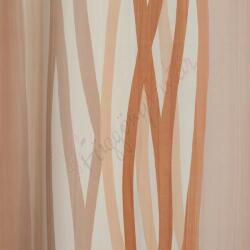 FüggönyFutár Webáruház Piacenza - Terra színű hullámmintás dimout, egyedi méretre, készre varrjuk