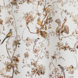 FüggönyFutár Webáruház Krém alapon kismadár mintás dekor függöny, egyedi méretre, készre varrjuk