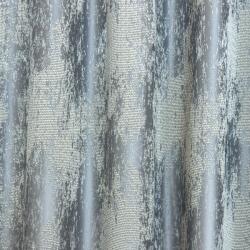 FüggönyFutár Webáruház Rodolfo - Ezüstszürke színű jaquard szövött mintás szatén dekor függöny, egyedi méretre, készre varrjuk