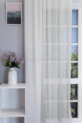 FüggönyFutár Webáruház Ecrü színű gyűrt voile függöny, egyedi méretre, készre varrjuk