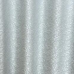 FüggönyFutár Webáruház Eloise - Ezüst szürke színű apró levélmintás dekor függöny, egyedi méretre, készre varrjuk