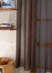 FüggönyFutár Webáruház Csokoládébarna színű voile függöny, egyedi méretre, készre varrjuk