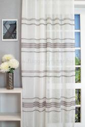 FüggönyFutár Webáruház Lupe-Szürke azsúrozott sablé függöny, egyedi méretre, készre varrjuk