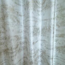 FüggönyFutár Webáruház Leon - Bézs-arany színű fényes, csillogó dekorfüggöny, egyedi méretre, készre varrjuk