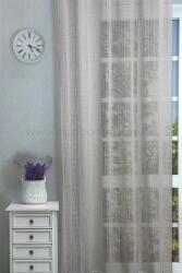 FüggönyFutár Webáruház Espoo - Szürke színű, rusztikus vastagszálú struktúr függöny, egyedi méretre, készre varrjuk