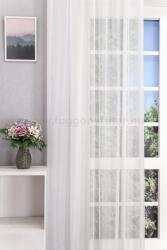 FüggönyFutár Webáruház Fehér színű, fényáteresztő tetrasablé függöny, szálbeszövéses mintával, egyedi méretre, készre varrjuk - fuggonyfutar - 3 700 Ft