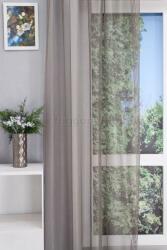 FüggönyFutár Webáruház Aster - Bronz alapon ezüst, barna rugalmas jacquard függöny, egyedi méretre, készre varrjuk