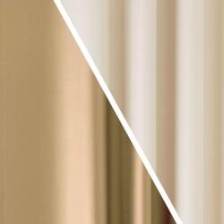 FüggönyFutár Webáruház Pierrot - Kétoldalas Caffe latte-krém dimout sötétítő függöny, egyedi méretre, készre varrjuk