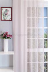 FüggönyFutár Webáruház Alice - Púderrózsaszín, selymes, vastag fonalú, könnyen kezelhető, vasaló kímélő, dreher sablet függöny, ólomzsinóros, egyedi méretre, készre varrjuk