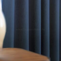 FüggönyFutár Webáruház Edward - Sötétkék színű kordbársony felületű blackout függöny, egyedi méretre, készre varrjuk