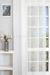 FüggönyFutár Webáruház Ezüst szálbeszövéses fehér jacquard függöny, egyedi méretre, készre varrjuk - fuggonyfutar - 2 000 Ft