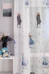 FüggönyFutár Webáruház Jégvarázs mintás gyerekszobai voile függöny, egyedi méretre, készre varrjuk