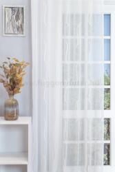 FüggönyFutár Webáruház Bézs hullámmintás voile függöny, egyedi méretre, készre varrjuk