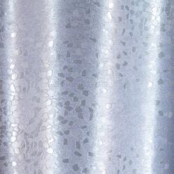 FüggönyFutár Webáruház Ezüstszürke színű mozaikmintás, kétoldalas szatén fényű jacquard dekor, egyedi méretre, készre varrjuk