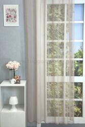 FüggönyFutár Webáruház Púderrózsaszín lángálló sablé függöny, egyedi méretre, készre varrjuk