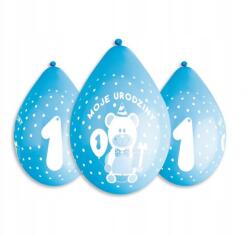 Ge. Ma. R Első születésnap Blue függő léggömb, lufi 5 db-os 12 inch (30 cm)
