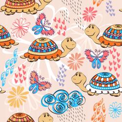 agmART Gyerek Fotótapéta Teknősök Pillangók 200x130 (Fototapety agmART)