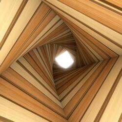 agmART Fotótapéta Absztrakt Fény Alagút Barna 360x240 (Fototapety agmART)