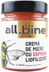 ALL . BINE Crema de Miere cu Capsuni Liofilizate 300g