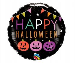 Qualatex Happy Halloween Pumpkins fólia lufi 46 cm