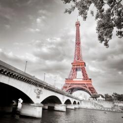 agmART Fotótapéta Párizs Látkép Eiffel-torony Híd Folyó (Fototapety agmART)