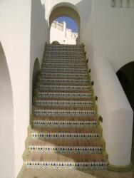 agmART Fotótapéta Város Lépcső Minták Fehér 260x180 (Fototapety agmART)