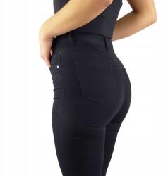 Goodies Klasszikus Magas Derekú Női Farmernadrág Fekete 4XL/48