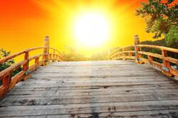 agmART Fotótapéta Kilátás Táj Híd Naplemente (Fototapety agmART)