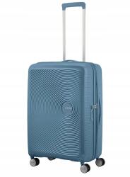 Samsonite Közepes bőrönd American Tourister Soundbox Exp stone blue (88473)