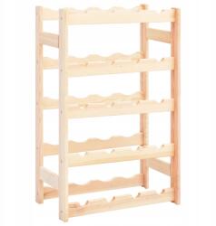 VidaXL Állvány 20 palack bor számára, fenyőfa (286193)