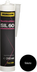  Murexin SIL 60 Szaniter szilikon - fekete - rubinagyker