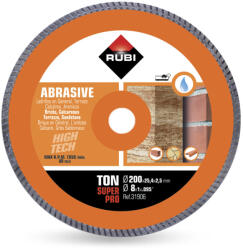 RUBI Gyémánttárcsa TON 200 SUPERPRO vizes vágáshoz (31906)